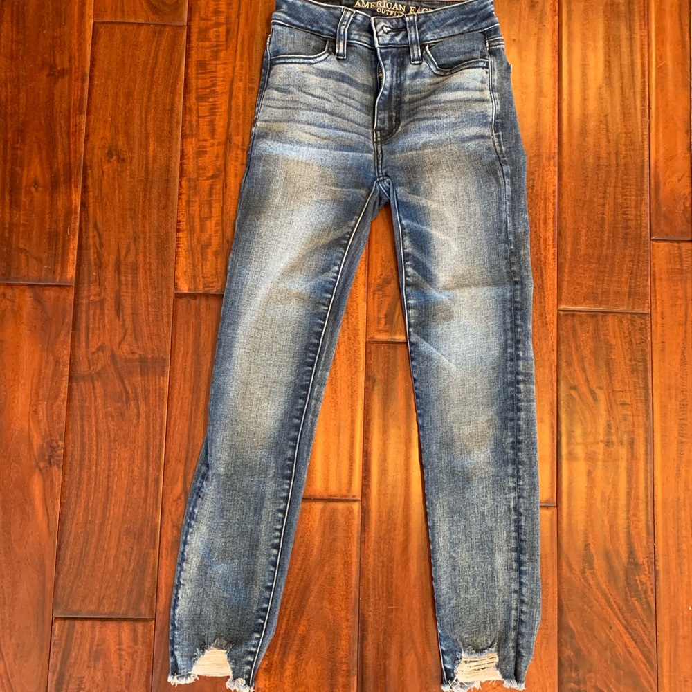 American Eagle hi-rise jegging crop